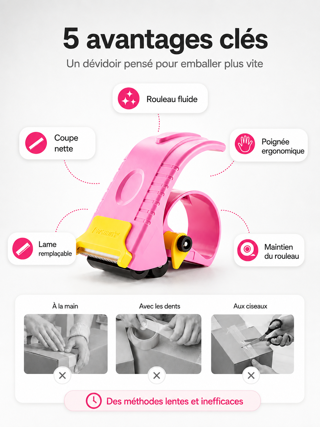 Dévidoir_rose_avantage I Metashopper