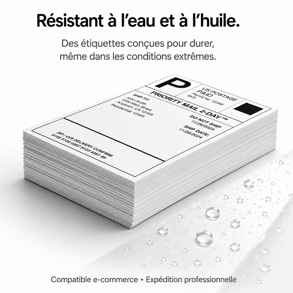 étiquettes thermique de colis vinted