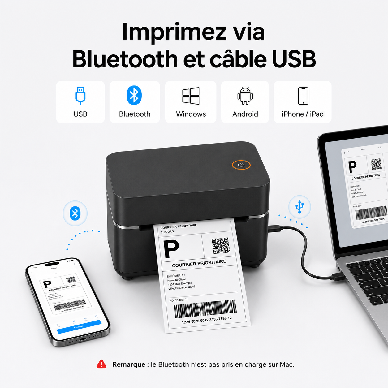 Metashopper imprimante thermique impression bluetooth