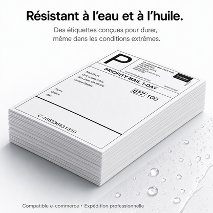 Étiquettes thermiques 100x150mm 4x6 pour expédition colis e-commerce Metashopper